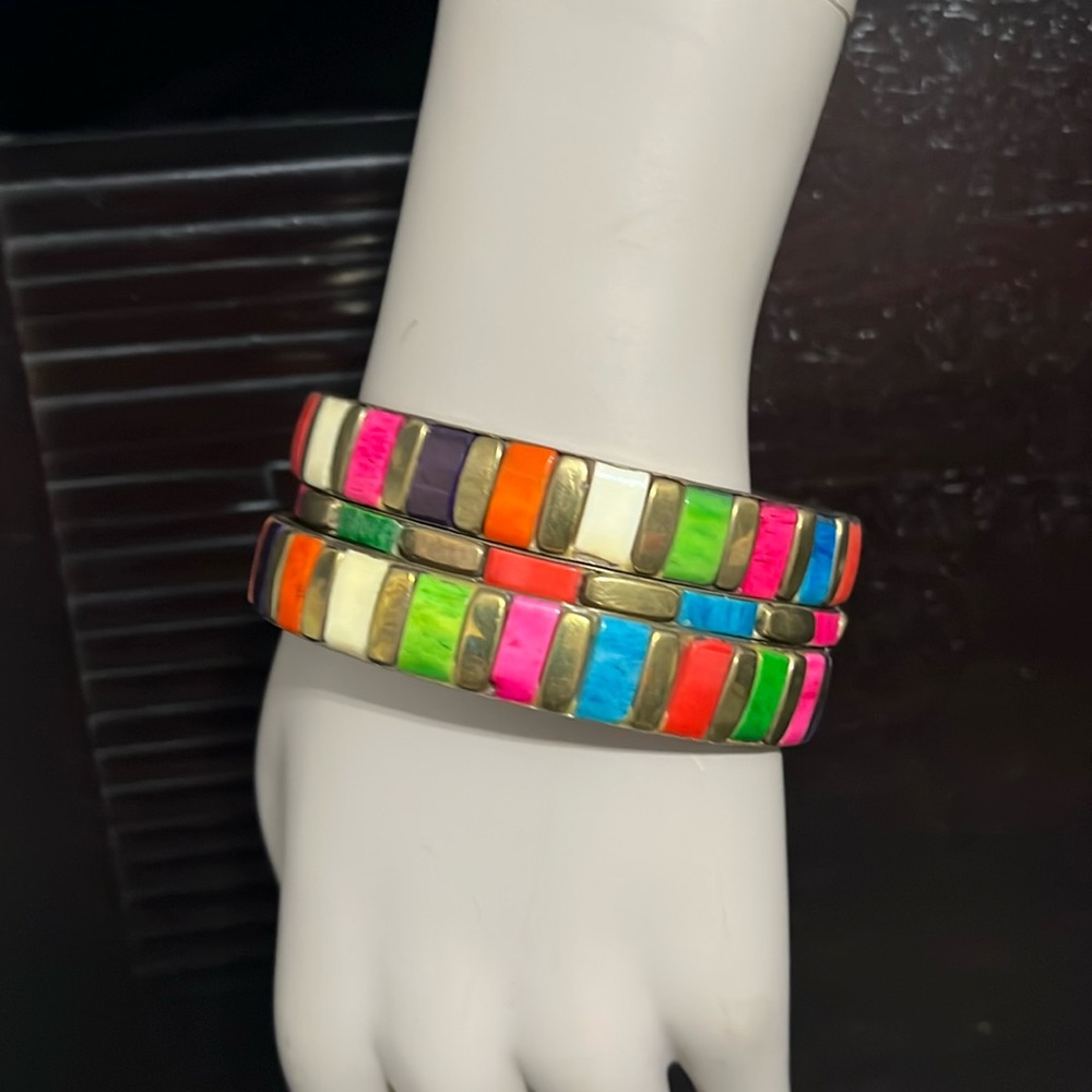 Vintage Bone Brass bracelets